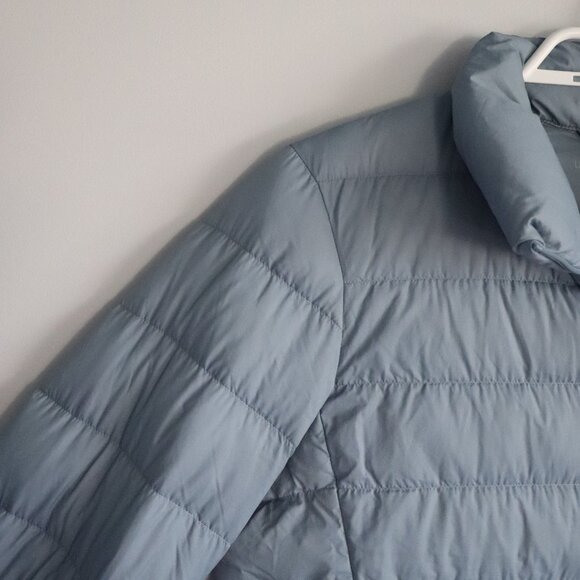 Uniqlo Womens Blue Sz M Ultra Light Feather Down Full Zip Packable Puffer Jacket - Picture 3 of 15